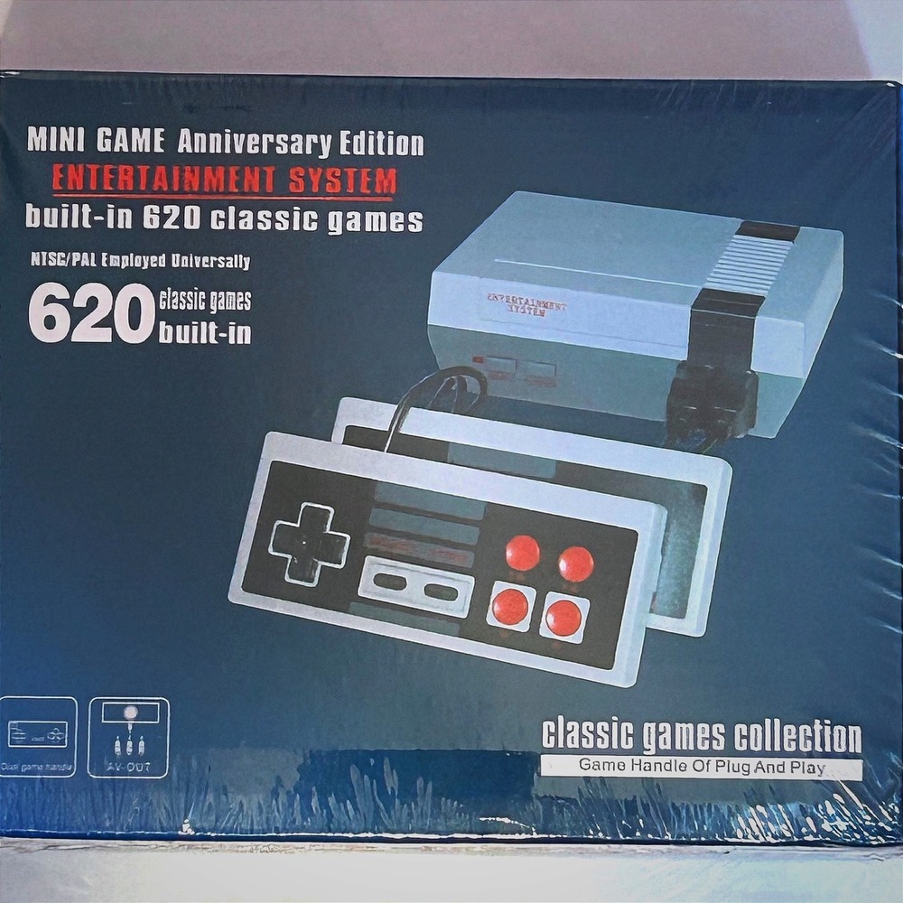 Mini Retro Game Console 620 Built-In Games Plug & Play AV System New